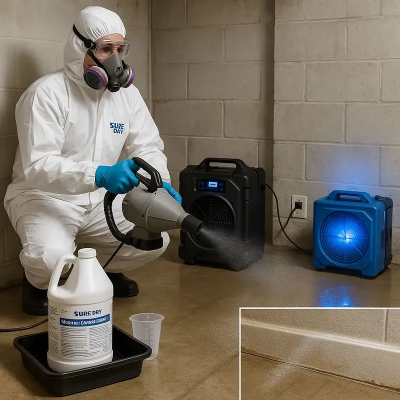 Sanitization and Odor Removal process in East Newark, NJ
