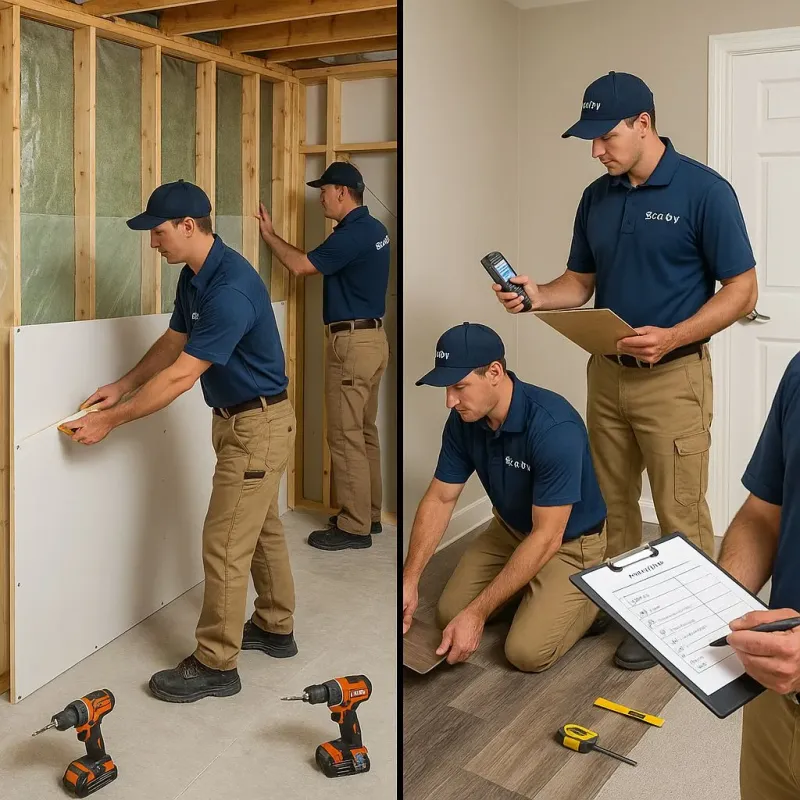 Repairs and Reconstruction process in East Newark, NJ